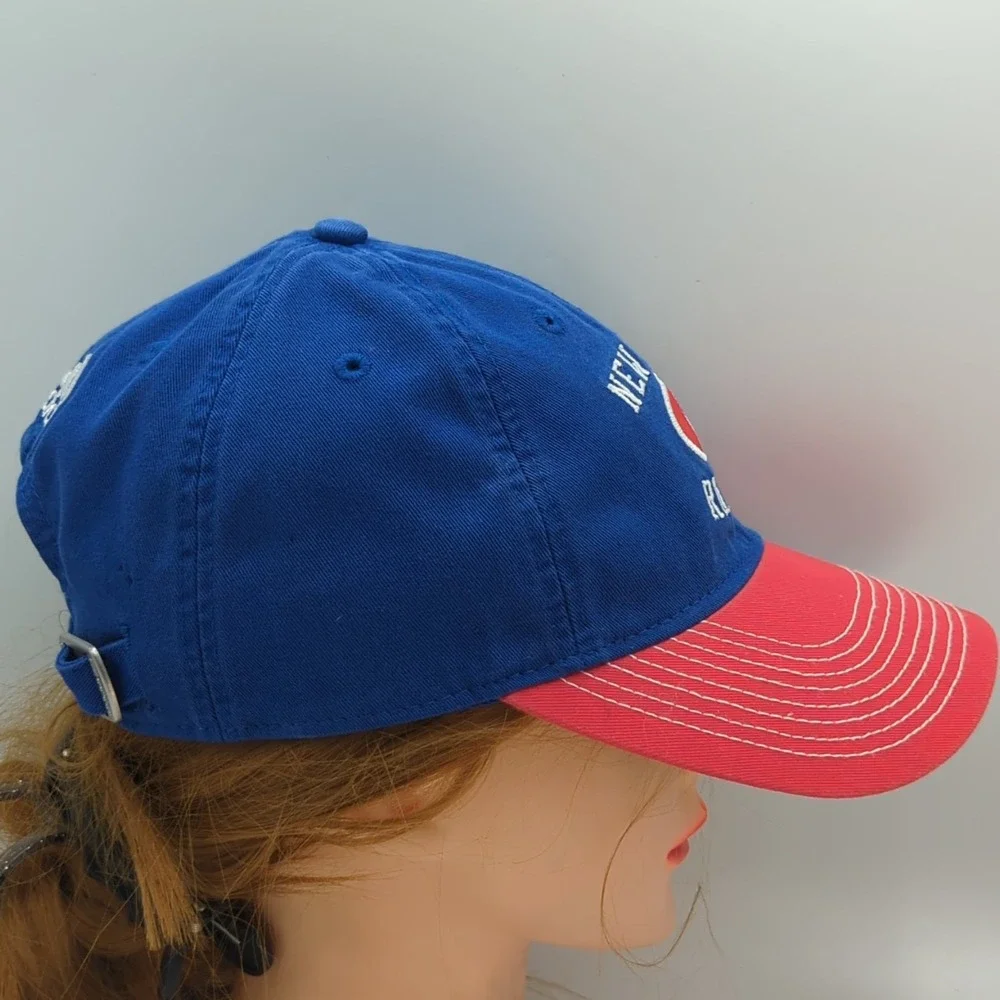 Adidas NEW YORK RANGERS NHL Strapback Adjustable Hat Cap Red Blue OSFA NWT